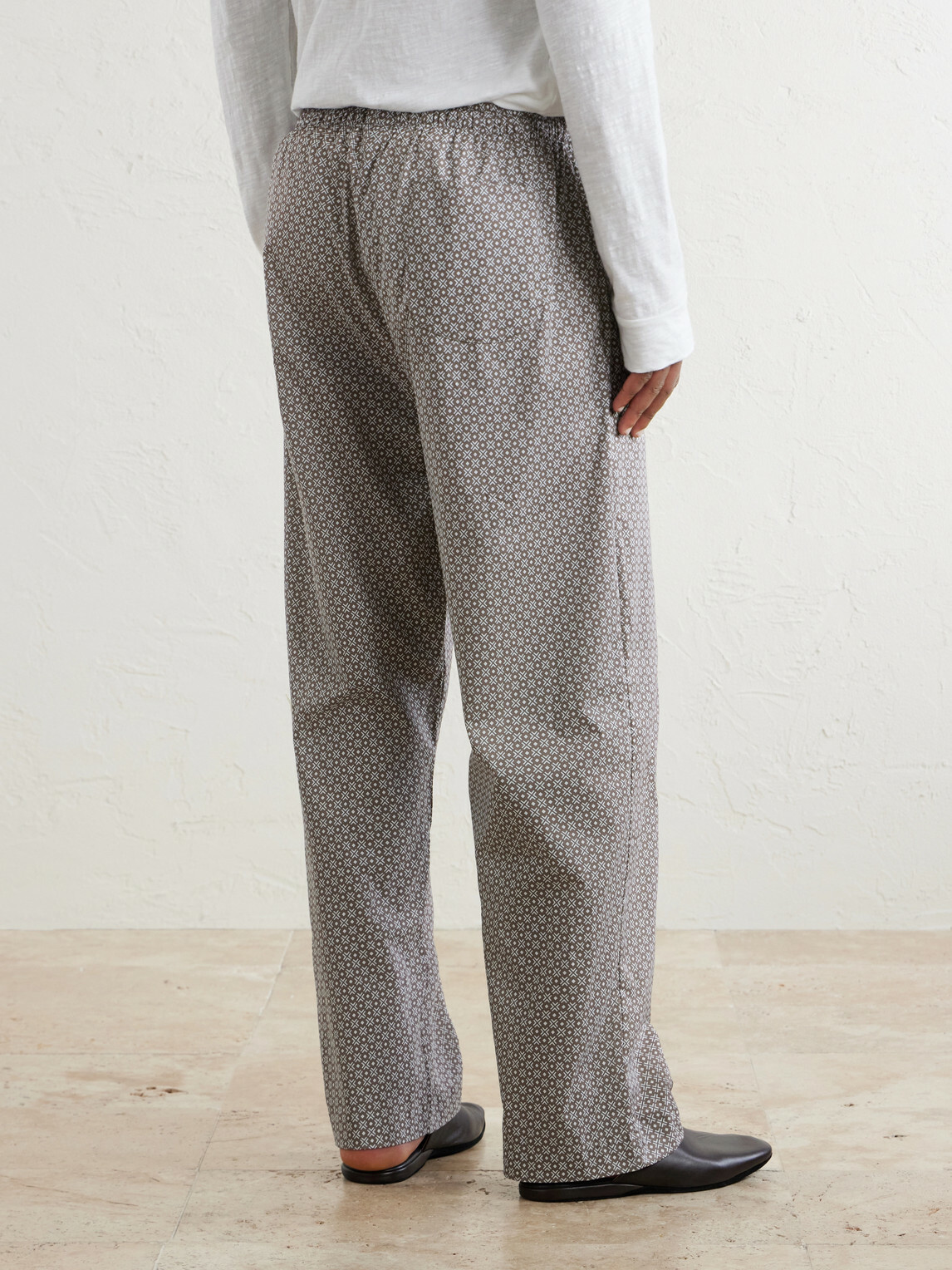 Derek Rose - Ledbury 96 Printed Cotton-Poplin Pyjama Trousers - Brown