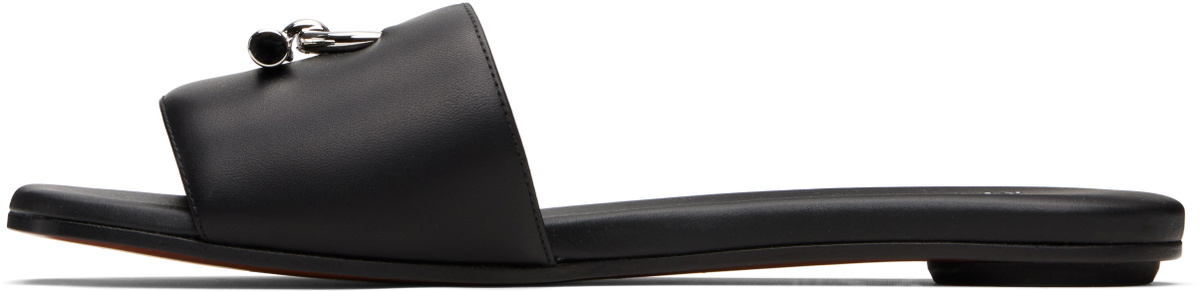 McQueen Black T-Bar Slides