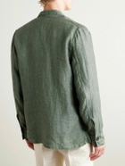 Sid Mashburn - Linen and Silk-Blend Chore Jacket - Green