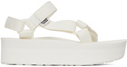 Teva White Flatform Universal Sandals