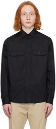 ZEGNA Black Pocket Long Sleeve Shirt