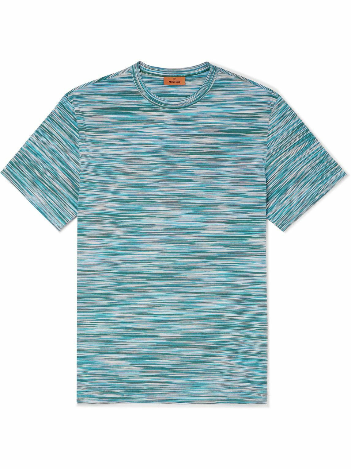 Missoni - Space-Dyed Cotton-Jersey T-Shirt - Blue Missoni