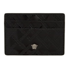 Versace Black Patent Medusa Card Holder