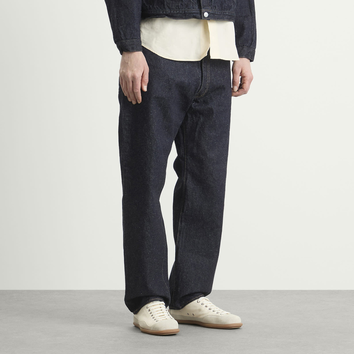 Kaptain Sunshine Men's Indigo Wash Denim Straight Leg Jeans in Indigo One Wash