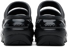 Crocs Black Mega Crush Triple Strap Sandals
