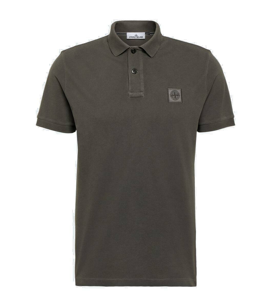 Stone Island Compass cotton piqué polo shirt Stone Island