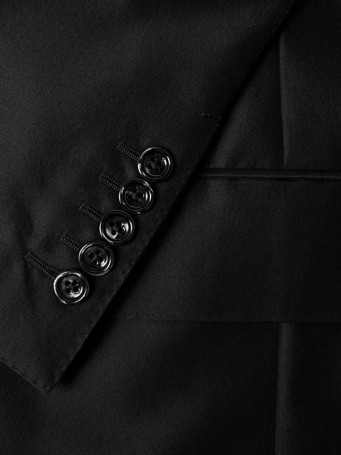 TOM FORD - Dyylan Wool and Silk-Blend Twill Suit Jacket - Black