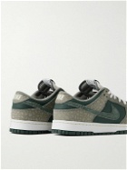 Nike - Dunk Low Retro PRM Suede and Mesh-Trimmed Leather Sneakers - Gray