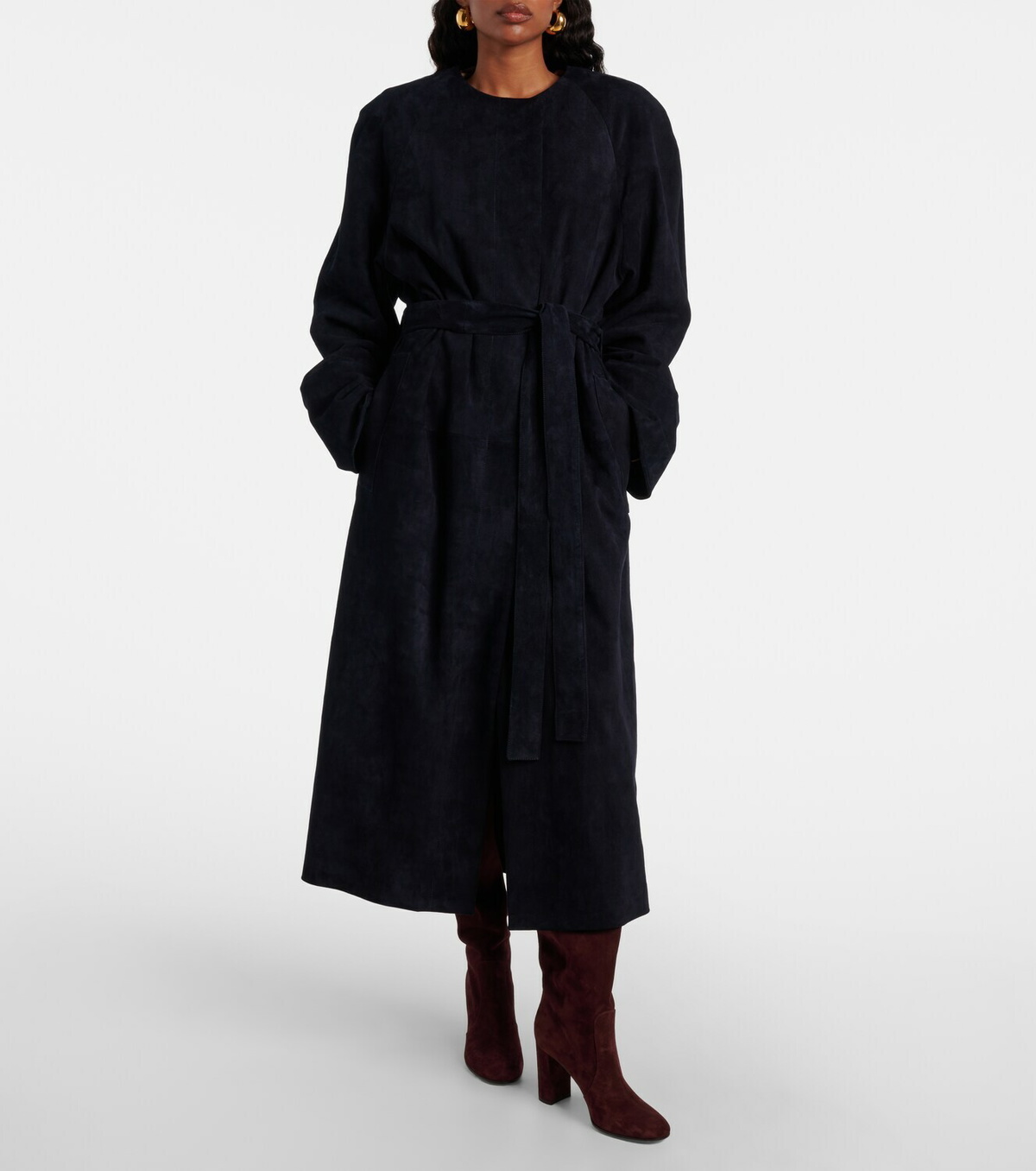 Stouls Dietrich suede coat