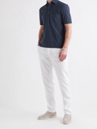 RUBINACCI - Cotton-Jersey Polo Shirt - Blue