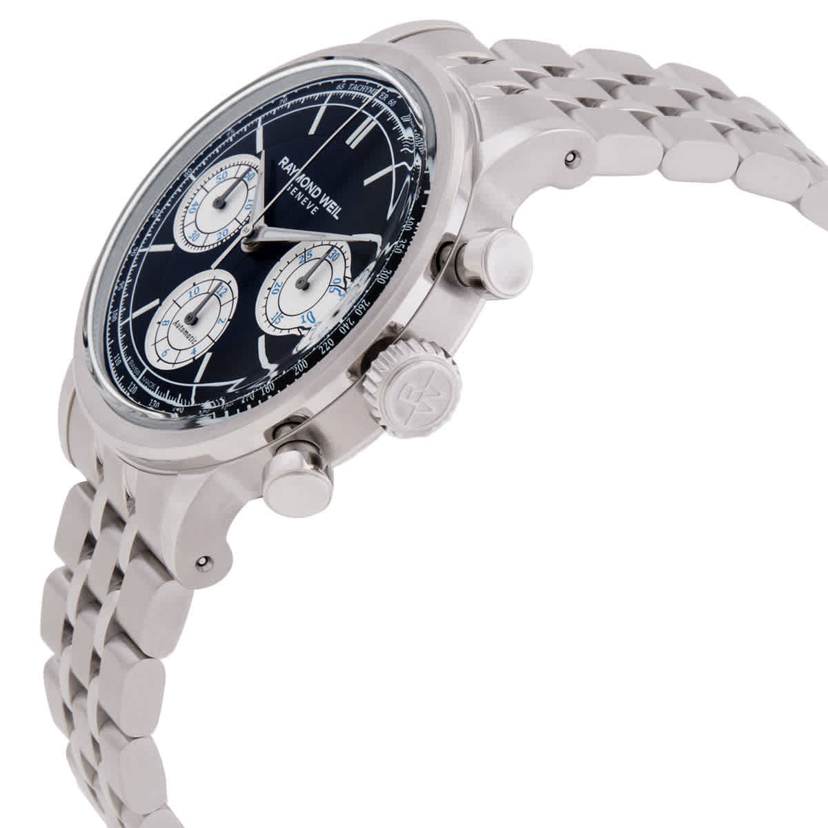 Raymond Weil Millesime Chronograph Automatic Blue Dial Mens Watch 7765-ST-50651