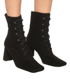 By Far - Claude lace-up suede ankle boots