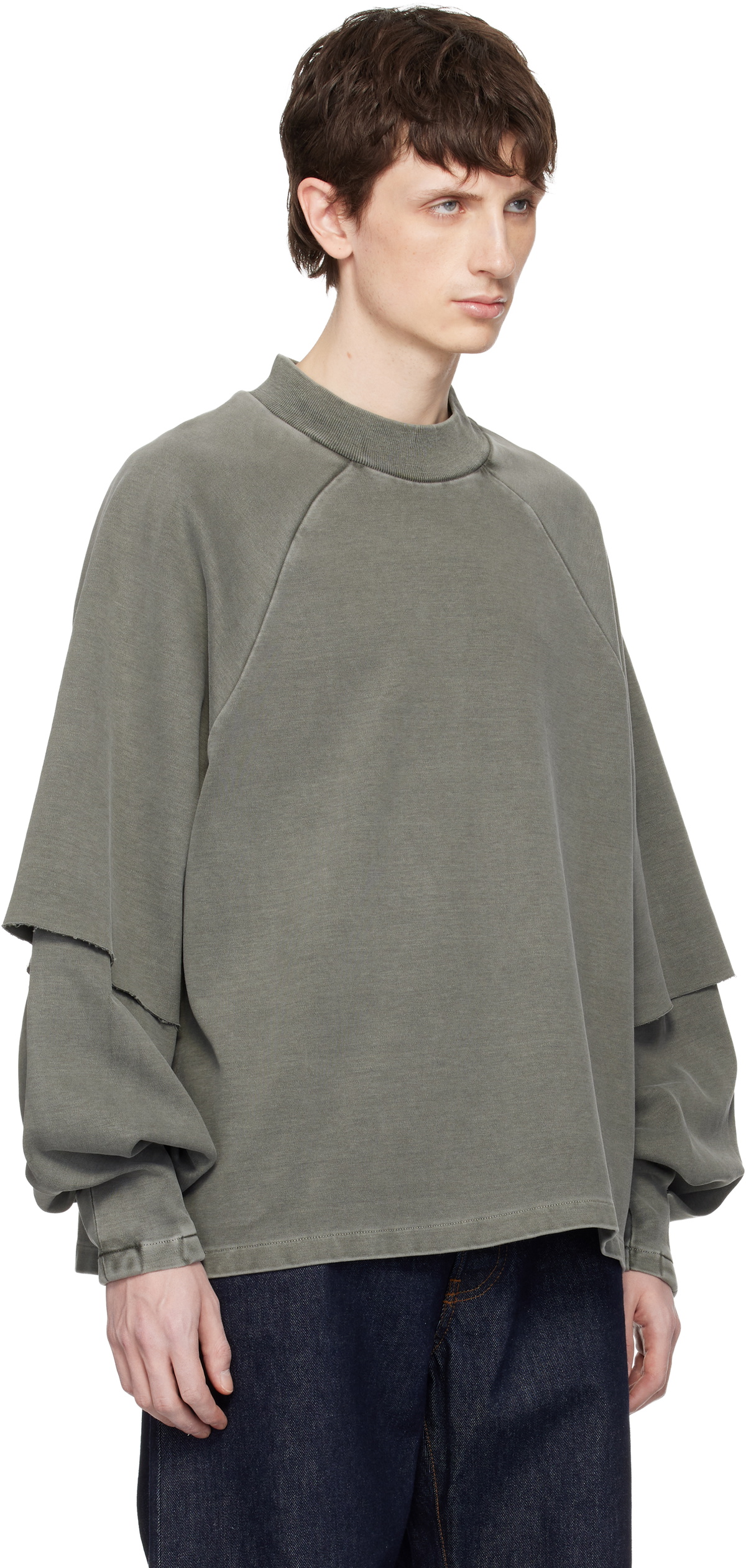 Seventh Gray Raglan Layered Longsleeve T-shirt