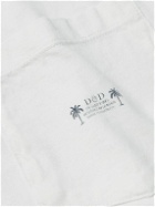 Desmond & Dempsey - Logo-Print Cotton-Jersey Pyjama Set - White