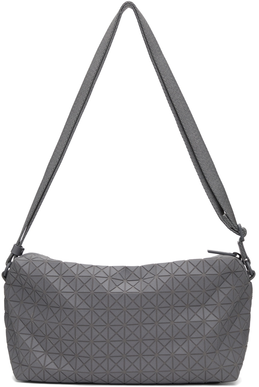 Bao Bao Issey Miyake Grey One-Tone Saddle Crossbody Bag Bao Bao