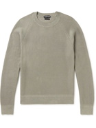 TOM FORD - Cotton and Silk-Blend Sweater - Brown