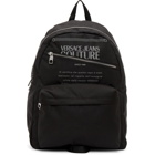 Versace Jeans Couture Black and Silver Warranty Backpack