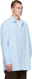 CASEY CASEY Blue Paper Cot Ikla Shirt