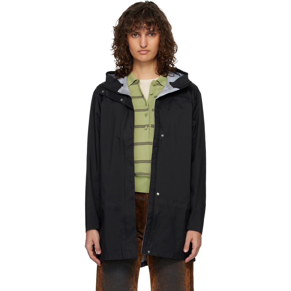 The North Face Black Voyage Rain 3L Hooded Parka