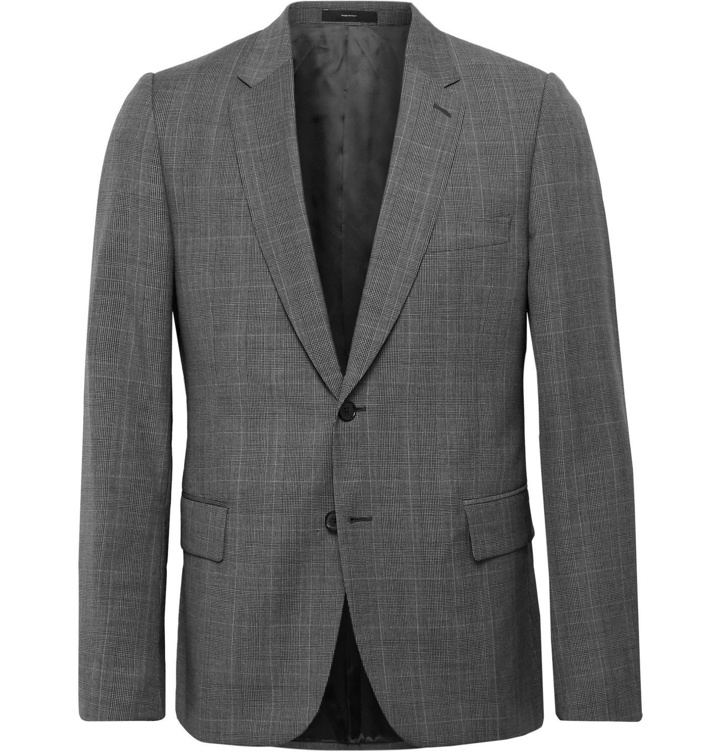 Photo: Paul Smith - Soho Slim-Fit Prince of Wales Checked Wool Suit Jacket - Gray