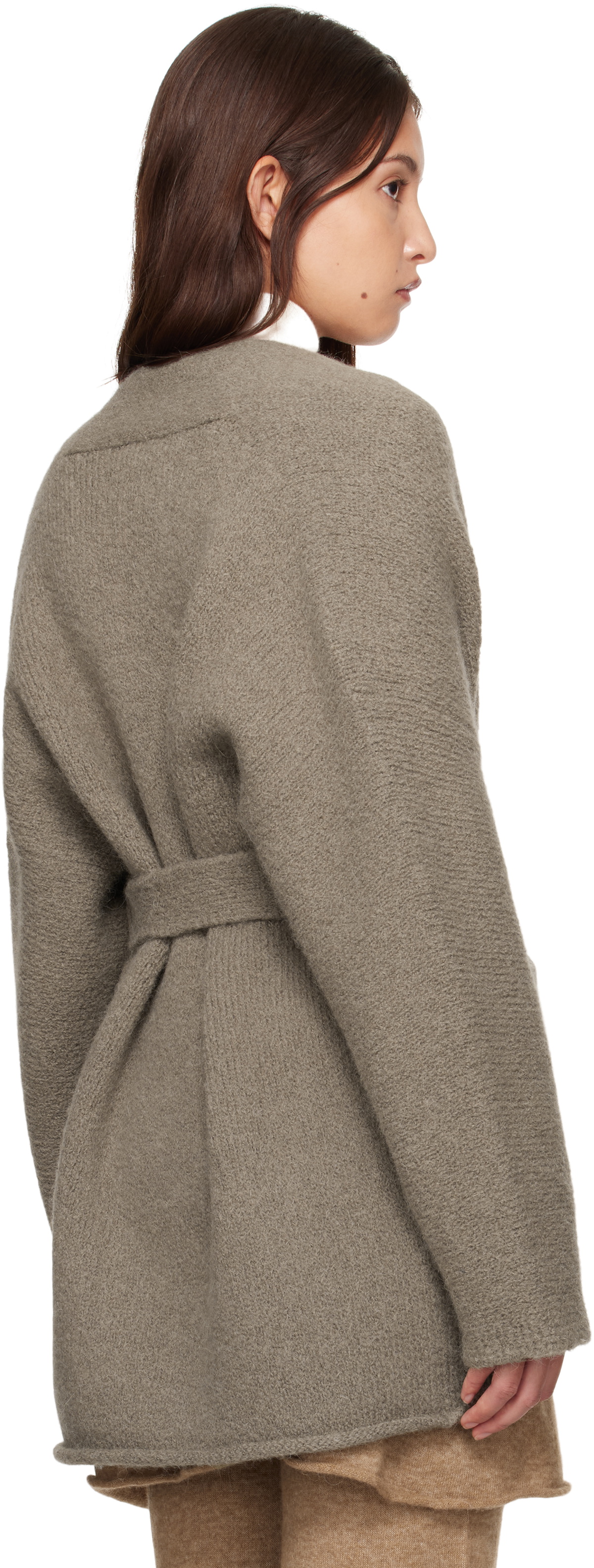 LAUREN MANOOGIAN ニットコート　グレー　used Lauren Manoogian Baby Alpaca & Wool Manta Coat in Dust Grey
