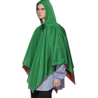 Gucci Navy Hooded Poncho