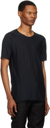 Label Under Construction Black Parabolic Zip Seam T-Shirt