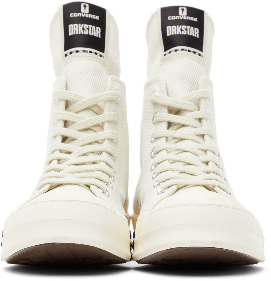 Rick Owens DRKSHDW Off-White Converse Edition Drkstar Hi Sneakers