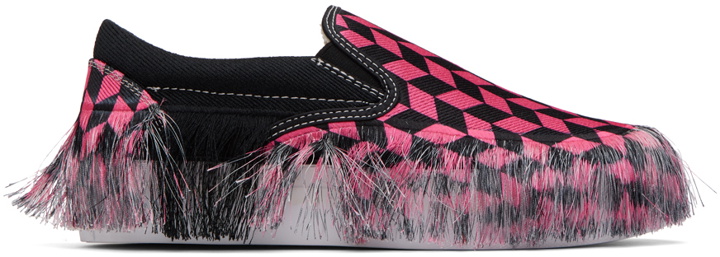 Photo: Doublet Pink Fringe Sneakers