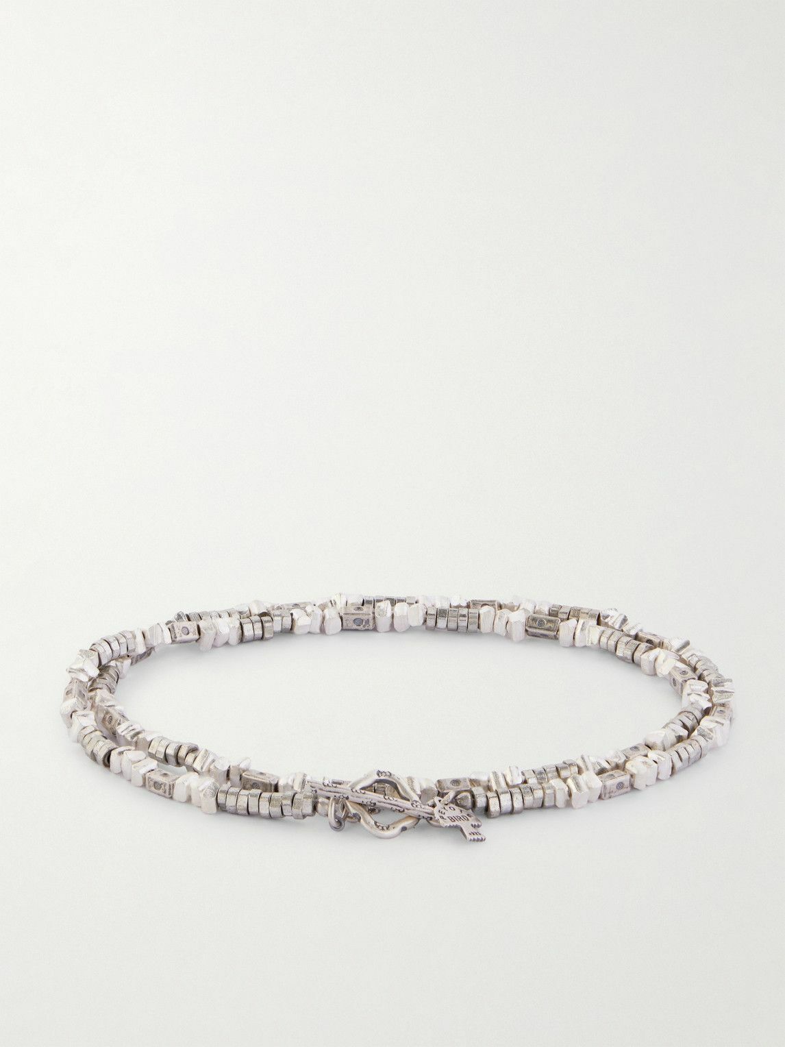 Peyote Bird - Shoreline Porteno Sterling Silver Beaded Wrap Bracelet