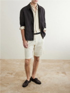 Boglioli - Checked Linen Overshirt - Brown