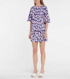 Diane von Furstenberg Ariene animal-print cady top