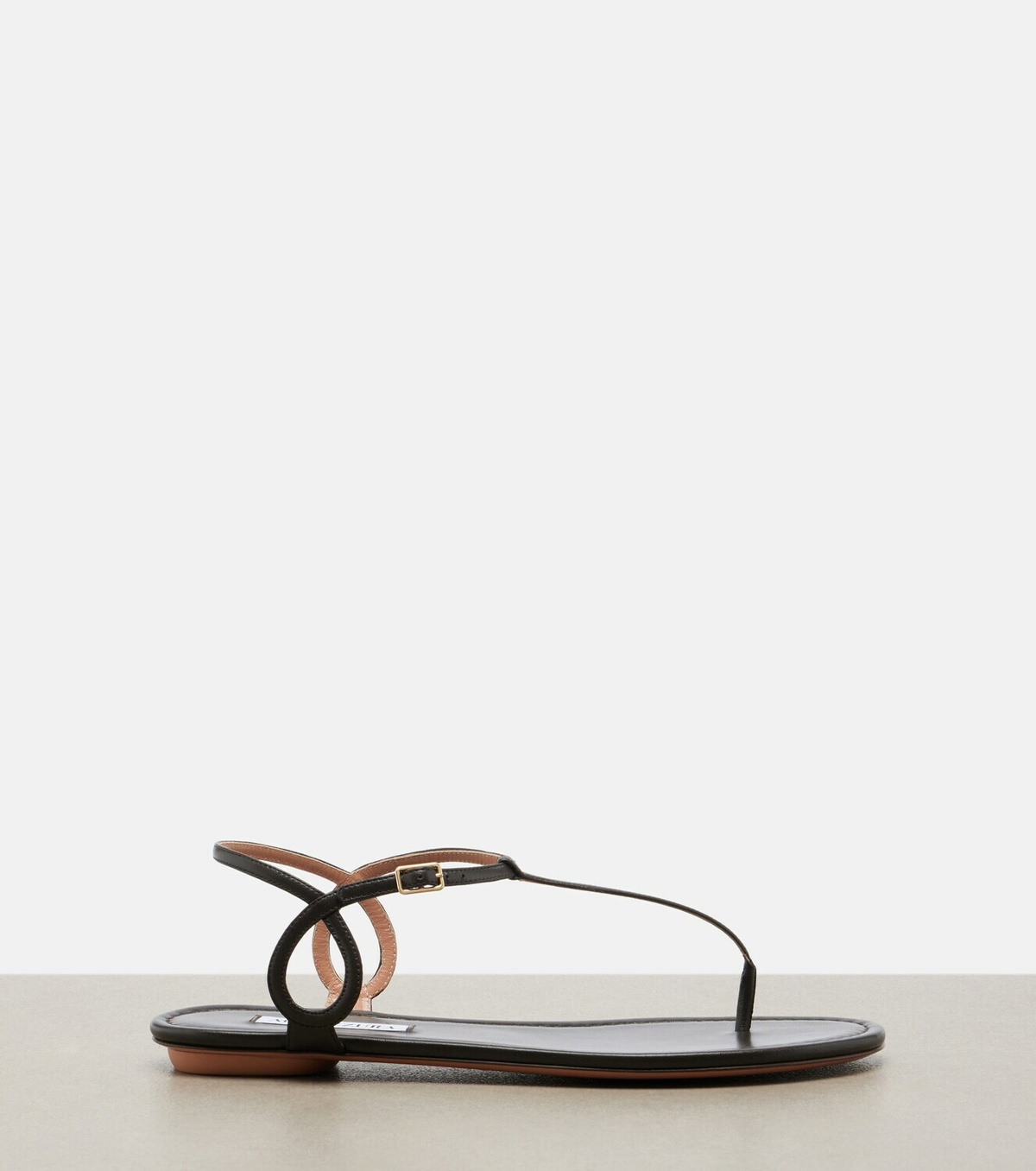Aquazzura Almost Bare leather thong sandals