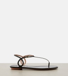 Aquazzura Almost Bare leather thong sandals