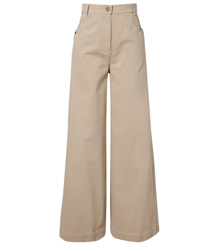 Photo: Max Mara High-rise wide-leg jeans