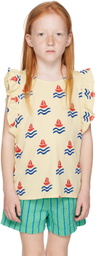 Bonmot Organic Kids Yellow Boats Tank Top
