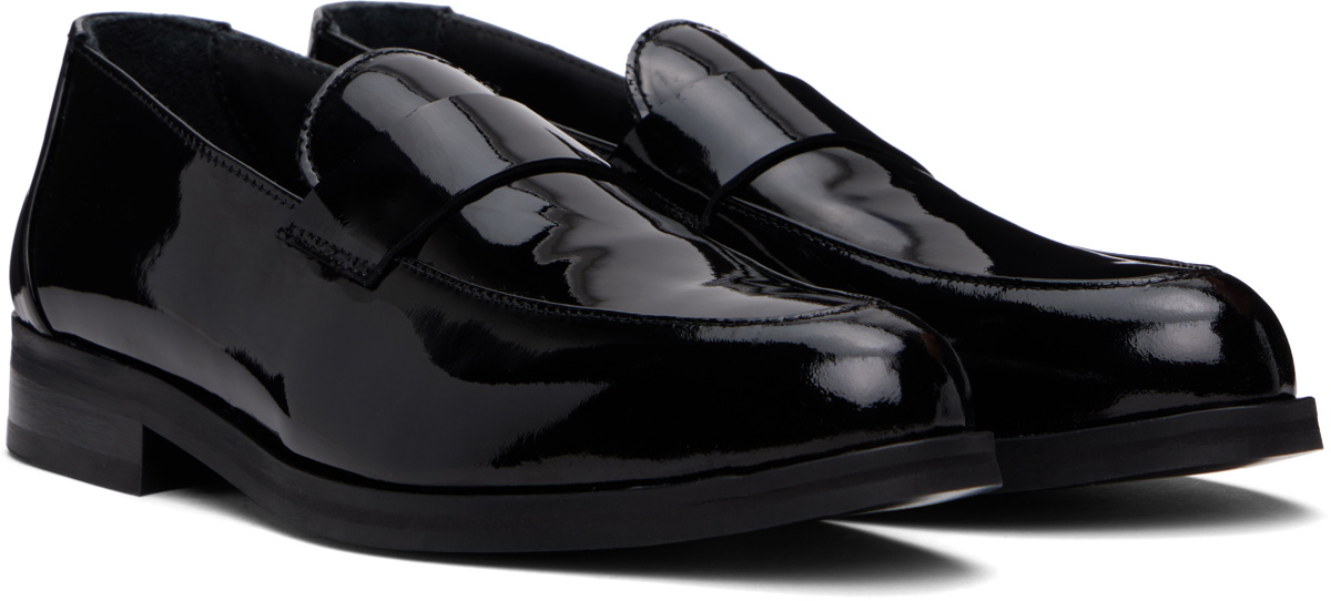 Ernest W. Baker Black Leather Loafers