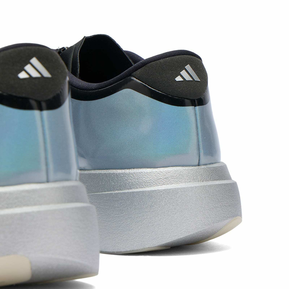 Adidas Men's Evo SL Zip Sneaker in Silver Met./Core Black/Halo Silver
