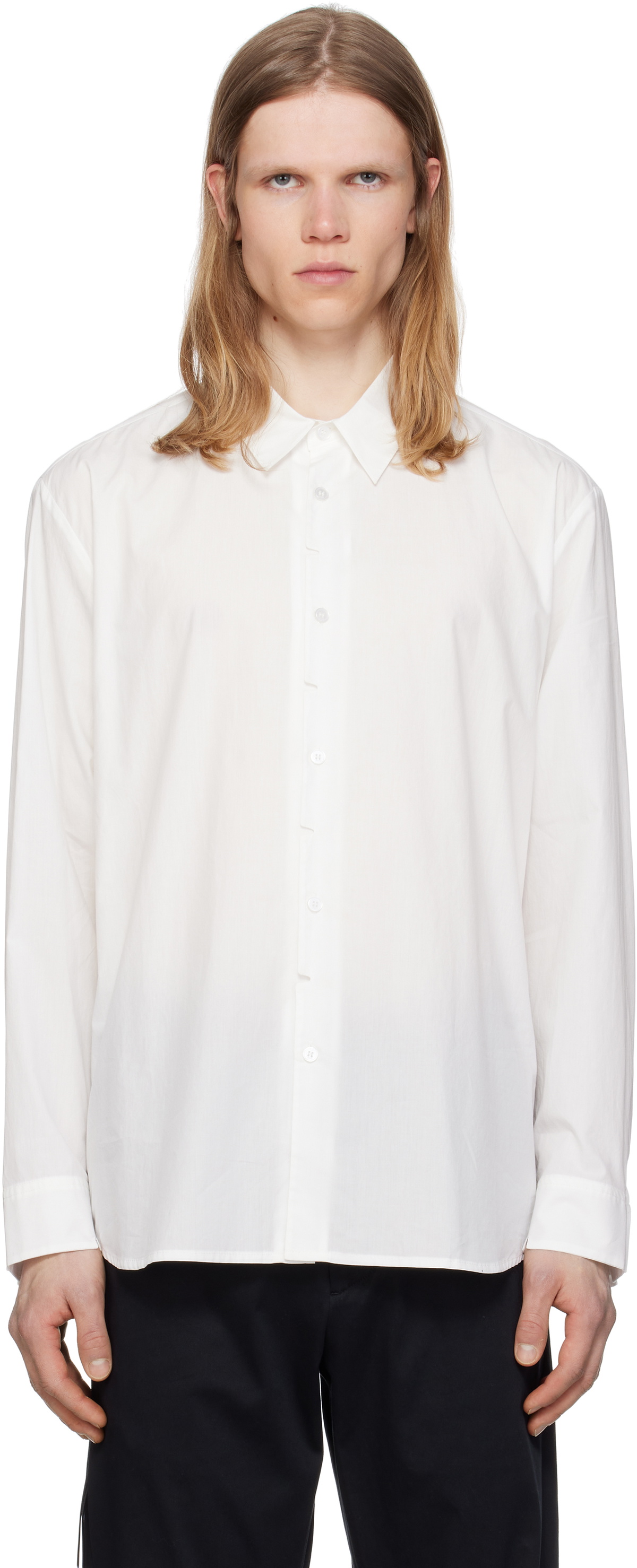 POST ARCHIVE FACTION (PAF) White 8.0 Center Shirt Post Archive Faction