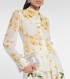 Giambattista Valli Printed silk georgette blouse