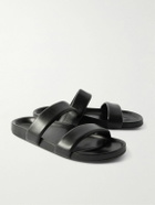 SAINT LAURENT - Nichols Leather Slides - Black