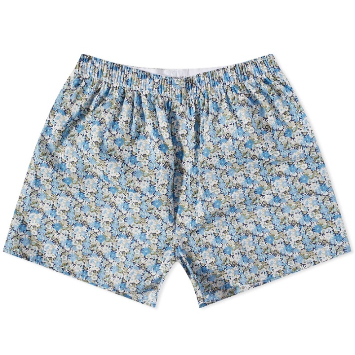 Photo: Sunspel Men's Printed Boxer Short in Liberty Feather Meadow