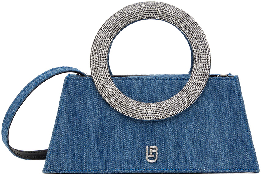 Les Petits Joueurs Blue Pochette Trapeze Bag