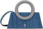 Les Petits Joueurs Blue Pochette Trapeze Bag