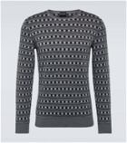 Giorgio Armani Striped jacquard wool-blend sweater