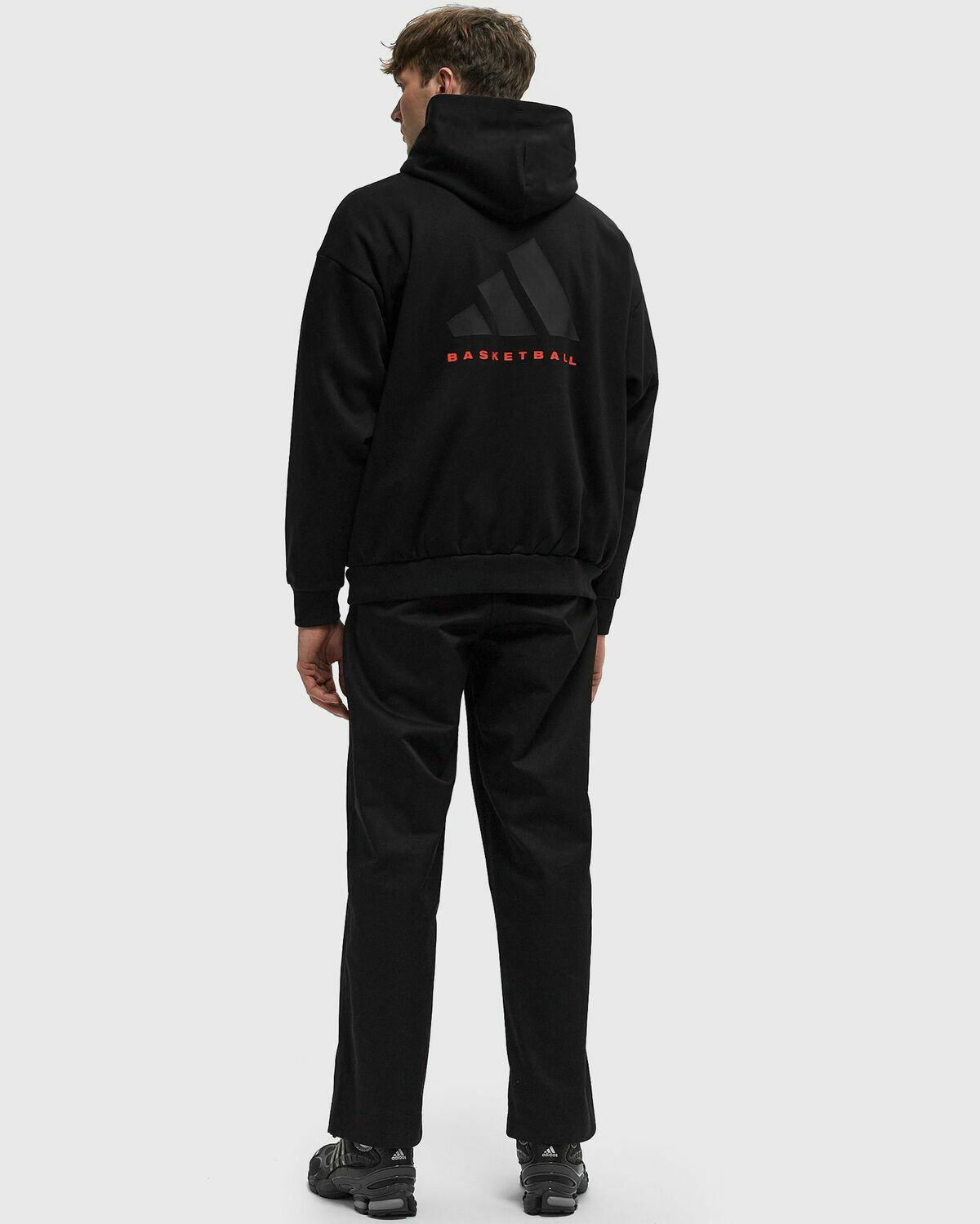 ★adidas★BASKETBALL HOODIE フーディー★追跡可 Adidas BASKETBALL HOODIE Black Mens Hoody adidas