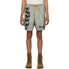 Rhude Silver Warm-Up Shorts