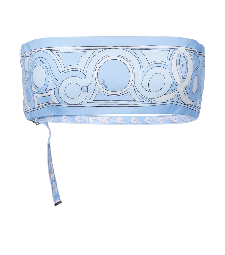 Photo: Pucci Printed cotton toile bandeau top