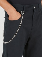 Chain Trim Pants in Black