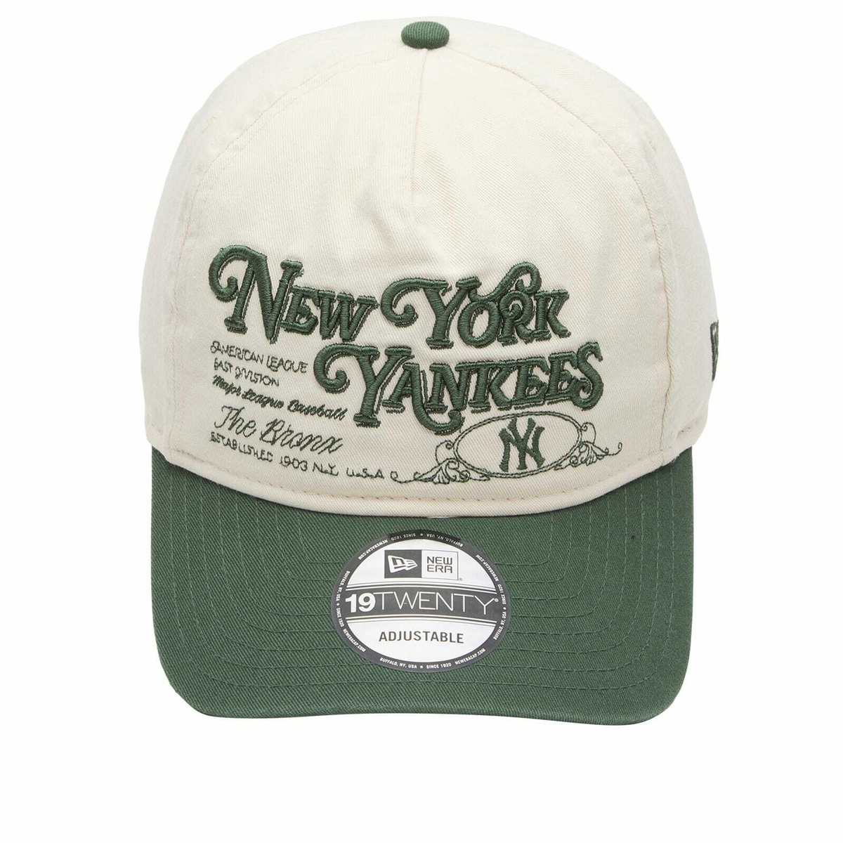 New Era Washed Graphic 19Twenty Cap in Cream 